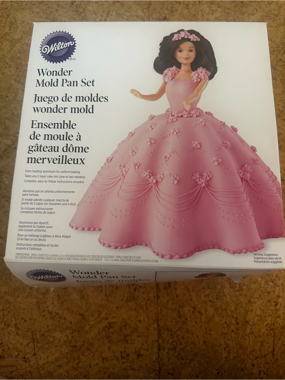 Wilton Pink Doll Dress Wonder Mold Pan Set